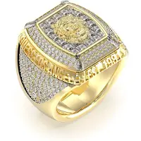 GUESS - JUMR05002JWYG62 - Ring - Heren - Lion King - Ringmaat 62