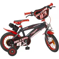 Toimsa Jongensfiets Volcano 12 Inch 22 Cm Jongens Knijprem Zwart/rood