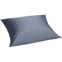 Yumeko Kussensloop Katoensatijn 50x60 Blauw - Eco, Bio & Fairtrade