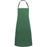 Karlowsky Oversized Bib Apron Basic with Buckle and Pocket KY133 - Forest Green (ca. Pantone 554C) - 100 x 100 cm