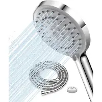 Markenlos handdouche met 2 meter slang – verhoogt de waterdruk, bespaart water