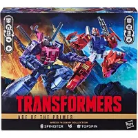 Hasbro Transformers Age of the Primes Wreck 'n Doom Spinister vs Topspin