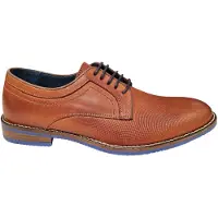 Berkelmans Hidden Print Nette veterschoenen | Maat 46 Heren Cognac