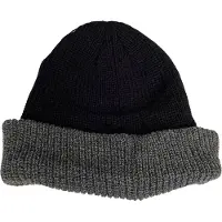 AWR Warme Unisex Fashion Muts / Beanie - Hoogwaardige kwaliteit | Zwart-Grijs