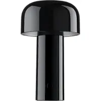 Flos LED tafellamp op accu Bellhop, zwart, 21 cm, dimbaar, IP54 dimbaar, zwart, Woon-/ Eetkamer, Kunststof, Design