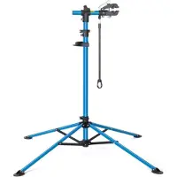 Famanu - Professionele fietsmontagestandaard, inklapbaar, met gereedschapsbak en draagvermogen 30 kg – Zwart