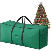 Famanu opbergtas voor kerstversiering - 210 cm - Grote tas voor kerstboom - Kunstkerstboom - Transport van kerstbomen (groen - 120 x 38)