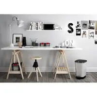 Kis Pedaalemmer Chic - Metaal - Zilver Metallic - 40.5x26.5x45cm - 23l