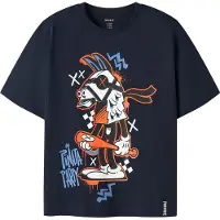 Name it Shirt 'NKMJEF FORTNITE' blauw / navy / oranje / wit