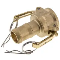 Tameson Camlock DN 32 (1 1/4'') Koppeling Messing met slangpilaar (32 mm) Type C MIL-C-27487