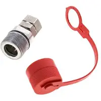 Tameson RVS DN 12.5 Hydraulische Koppeling Snelkoppeling G 1/2 inch Binnendraad ISO 14541 D M36 x 2