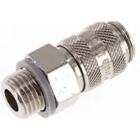 Tameson Vernikkeld Messing DN 5 Luchtkoppeling Snelkoppeling G 1/4 inch Buitendraad Double Shut-Off
