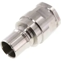 Tameson RVS DN 40 Hydraulische Koppeling Insteeknippel G 1 1/2 inch Binnendraad ISO 7241-1 B D 44.5mm
