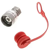 Tameson RVS DN 12.5 Hydraulische Koppeling Insteeknippel G 1/2 inch Binnendraad ISO 14541 D M36 x 2