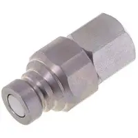 Tameson Stalen DN 6.3 Vlakdichtende Koppeling Insteeknippel G 1/4 inch Binnendraad ISO 16028 CEJN D 16.2mm