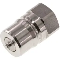 Tameson RVS DN 25 Hydraulische Koppeling Insteeknippel G 1 inch Binnendraad ISO 7241-1 B D 37.8mm