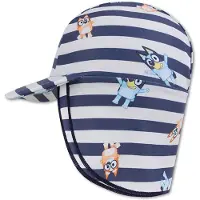 Swim Essentials - zonnehoedje - 0-4 jaar - UV kap - Uv nekbescherming - blauw - Bluey