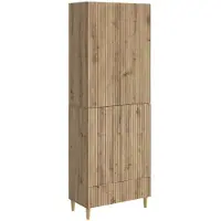 vidaXL Kast Set 2 st Artisanaal eiken Bewerkt hout