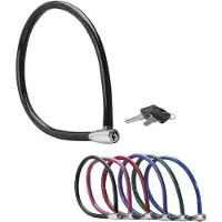 Markenlos Fietsslot, kabelslot [55 cm, kleurrijk kabel] - [voor buitengebruik]