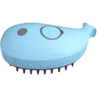 AWR Premium 3-in-1 Ontharingsborstel / Steamy Brush / Stoomborstel | Kattenborstel | Haar & Vacht Verwijderaar | Dieren Ontharing | Voor Honden & Katten - Blauw