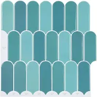 vidaXL Veer Tegel 50 st Blauw 30 x 30 cm Polyurethaan en PET