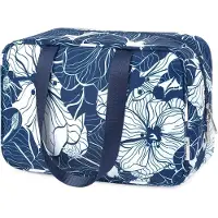 Famanu - Toilettas voor op reis, grote make-uptas, organizer, accessoires, toilettas, toilettas, mannen en vrouwen, Blauw, Toilettas