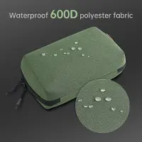 Famanu - Kabeltas,Organizer,Tas voor USB-oplaadkabel,SD-kaarten,Laptopopslag,Kabeltas,Accessoiretas voor Reizen,Werk,Groen