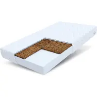 FDM CARINI Matras 90x200 cm - Hoogte 11 cm H3 en H4 - Koudschuim Matrassen - Dubbelzijdig - 7 zones - Öko-Tex