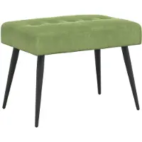 vidaXL Bank met knopen tufting Lichtgroen 60 x 40 x 45 cm fluweel