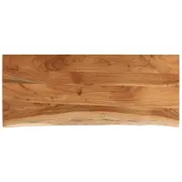 vidaXL Tafelblad rechthoekig natuurlijke rand 110x40x2,5 cm acaciahout