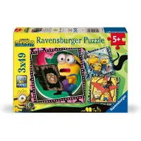 Ravensburger Kinderpuzzel, 3x49 stukjes - Minions 3