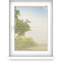 Fart Produkt time4blinds - Binnenjaloezieën Zonder Boren - Aluminium Jaloezieën - Aluminium Rolgordijnen voor Woonkamer, Slaapkamer, Keuken, Kantoor - met Koordgeleiders - Glanzend Gold, Rechts, 1900x1600