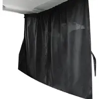 Famanu - Automatische zonwering 190 × 120 cm, verduisterend gordijn voor achterbank of camperraam – Zwart