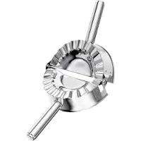 Famanu – RVS ravioli en dumplingvorm 8 cm voor pierogi en deegsnacks