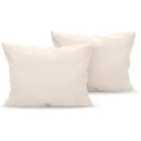 Famanu – Kussensloop Beige Microvezel - 100% Polyester - Comfortabele Hypoallergene Kussenslopen