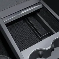 Famanu – Middenconsole opbergdoos geschikt voor Model Y 2025 en Model 3 2024-2025 met zachte voering en meerdere vakken