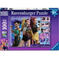 Ravensburger Kinderpuzzel met 100 extra grote stukjes - K-Pop Demon Hunters - Gelukkige fans, gelukkige Honmoon!
