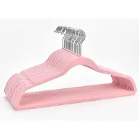 Famanu – Fluwelen kleerhangers - 60 stuks - antislip en ruimtebesparend - stevig en duurzaam materiaal - geschikt voor kledingkasten en garderobes