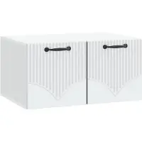 vidaXL Wandmontage TV-kast Wit 59,5 x 41 x 30 cm Bewerkt hout
