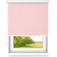 Time4blinds Vrijhangend Rolgordijn in Aluminium Cassette – Keukenzonwering voor Ramen – Slaapkamerjaloezieën voor Ramen – Rolluiken voor Ramen voor Binnen – 1100x2500mm – Roze – Rechtszijdig