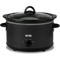 DistinQ Slowcooker 4 liter – Keramische binnenpan - Warmhoudfunctie