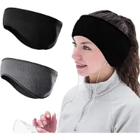 Famanu - 2 stuks Wintersporthoofdband, sporthoofdband, oorwarmers, oorbescherming, hoofdband voor dames en heren