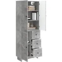 vidaXL Kast Set 2 st Bewerkt hout