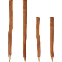 Aquagart 5 houten palen voor een schutting van 1,05 m | Diameter 5-6 cm | Hazelnoothouten schuttingpalen | Schuttingpaal