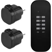 Emos Afstandsbedienbare stopcontacten, IP44, zwart, model 71908