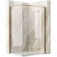 REA Douchecabine Bruno 100x80 Brush Gold