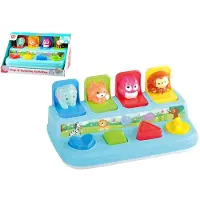 Teddies speelgoed waterkoker blauw wit - interactief keukenspeelgoed.