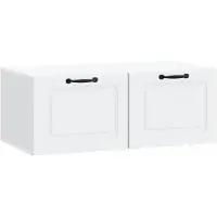 vidaXL Wandmontage TV-kast Wit 78,5 x 41 x 30 cm Bewerkt hout