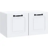 vidaXL Wandmontage TV-kast Wit 59,5 x 31 x 30 cm Bewerkt hout