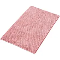 Famanu - Badmat Anti-Slip av soft Chenille | Super absorberend en machinewasbaar | Te combineren als badmat set | Voor de badkamer, douche, bad of als WC mat | Roze – 40x60 cm